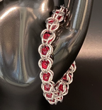 Red Swarovski Crystal Chainmail Bracelet - Captive Bead