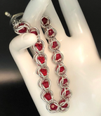 Red Swarovski Crystal Chainmail Bracelet - Captive Bead