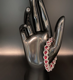 Red Swarovski Crystal Chainmail Bracelet - Captive Bead