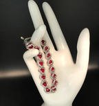 Red Swarovski Crystal Chainmail Bracelet - Captive Bead