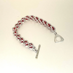 Red Swarovski Crystal Chainmail Bracelet - Captive Bead