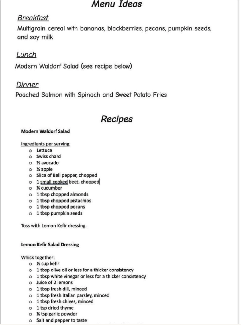Healthy Foods Word Search Puzzle Book: Menu Ideas, Recipes, Health Info