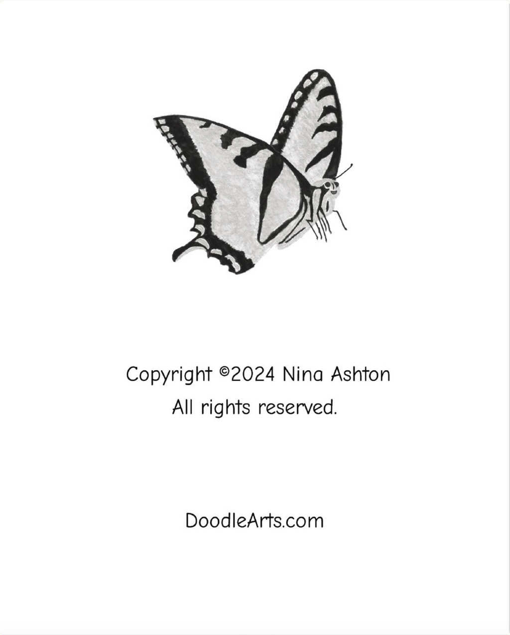 Yellow Swallowtail Butterfly Composition Notebook: College Ruled
