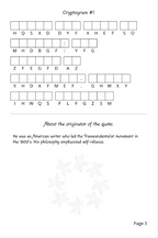 Nature Cryptograms: Puzzle Book with Inspiring Quotes About the Outdoors