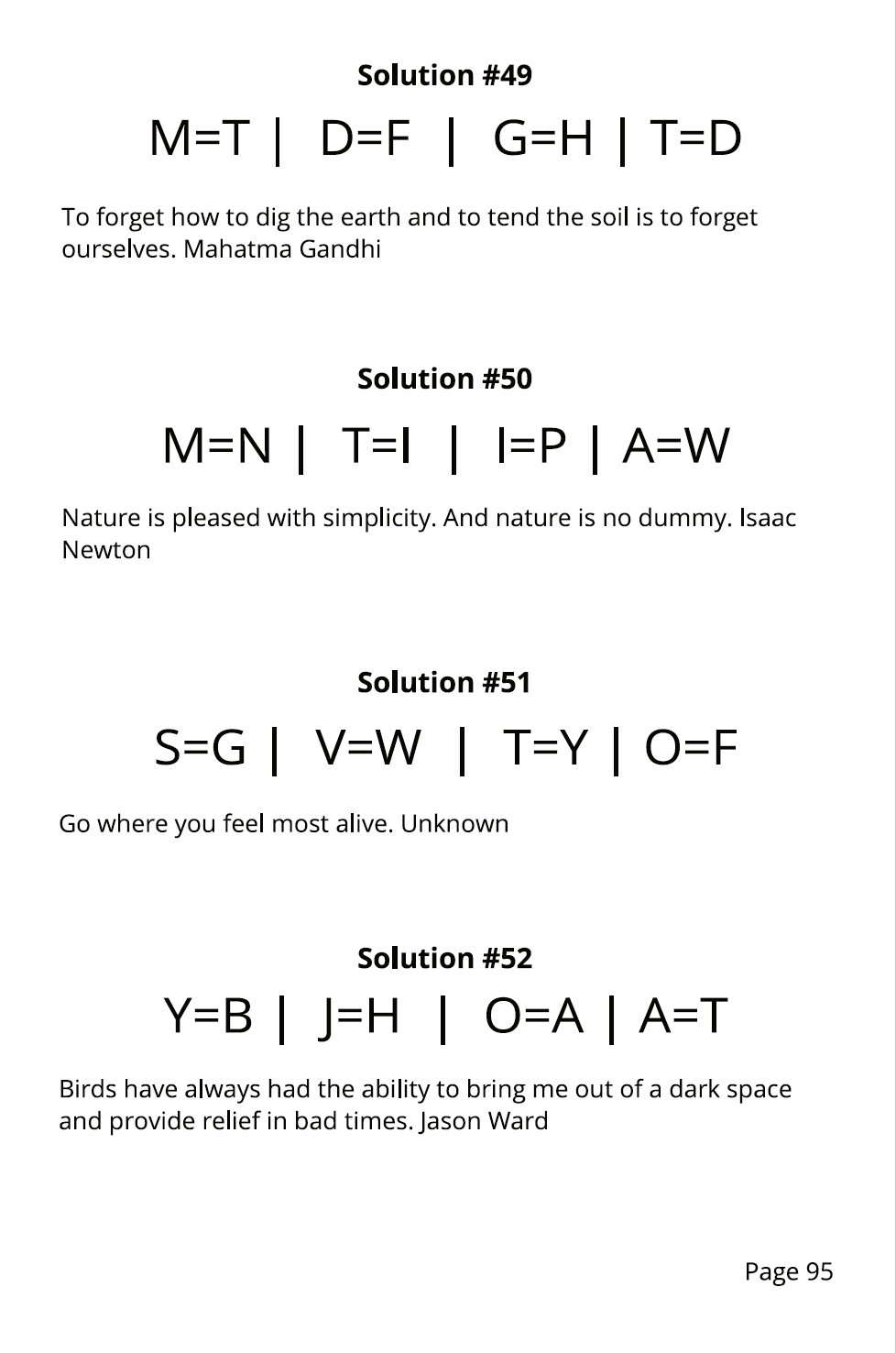 Nature Cryptograms: Puzzle Book with Inspiring Quotes About the Outdoors