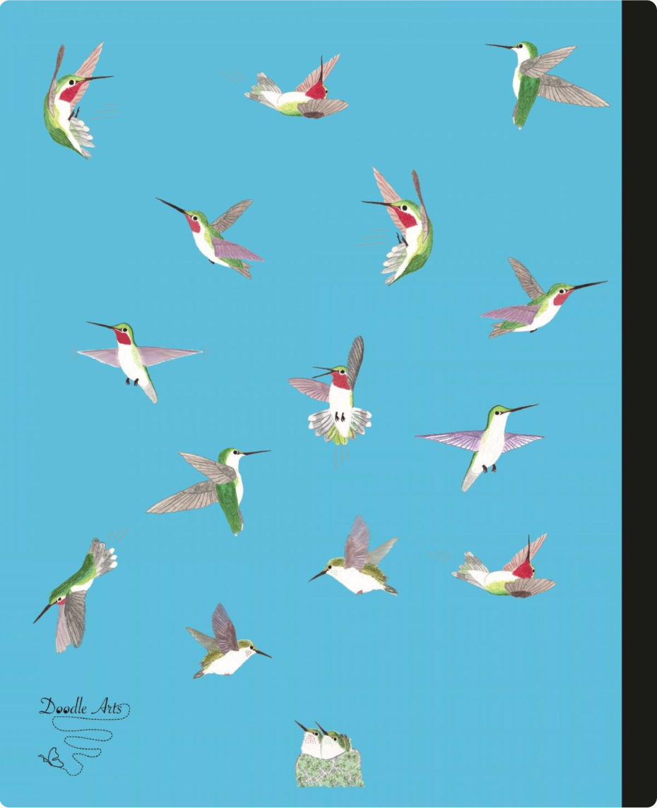 Acrobatic Hummingbirds Composition Notebook: College Ruled for Bird Lovers of All Ages