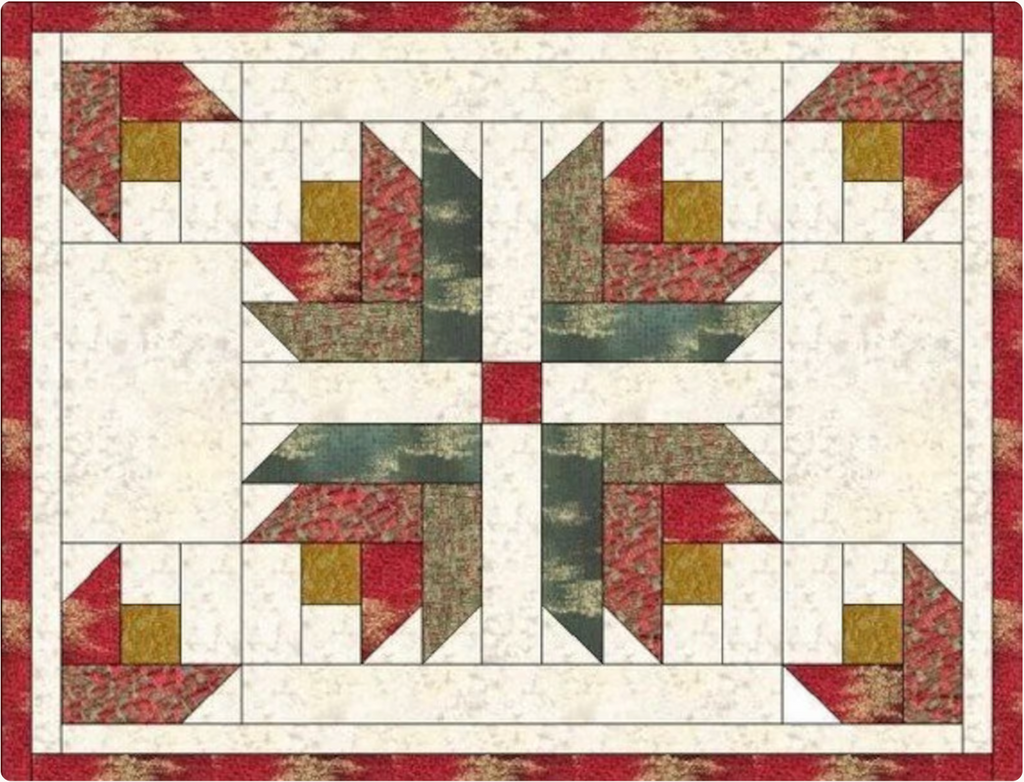 Christmas Cactus Placemats Pattern - DIGITAL DOWNLOAD