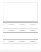 Hummingbird Family Primary Composition Notebook: Draw & Write Journal