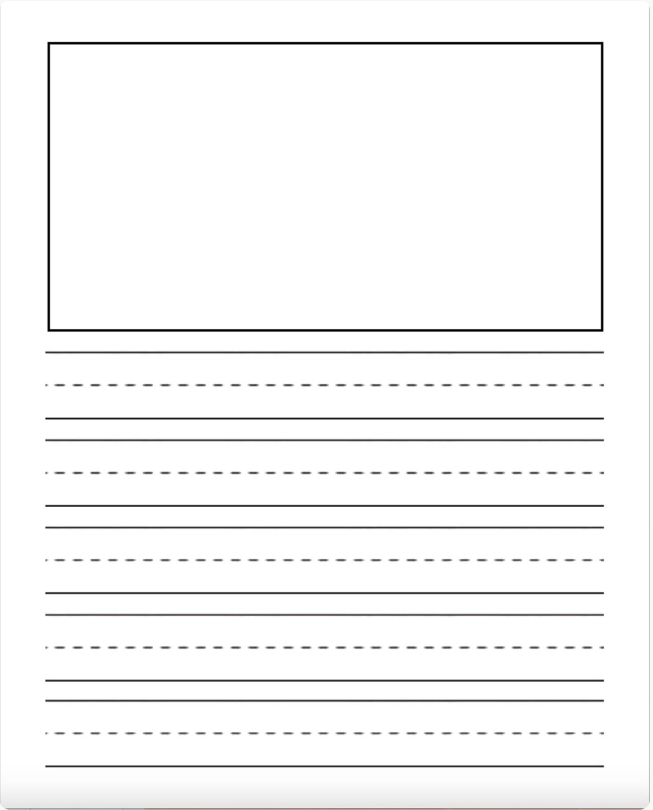 Hummingbird Family Primary Composition Notebook: Draw & Write Journal
