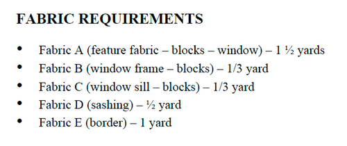 Attic Window Quilt Pattern - DIGITAL DOWNLOAD