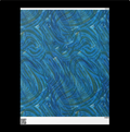 Abstract Blue and Gold Wrapping Paper - Matte or Glossy Finish - 3 roll length options