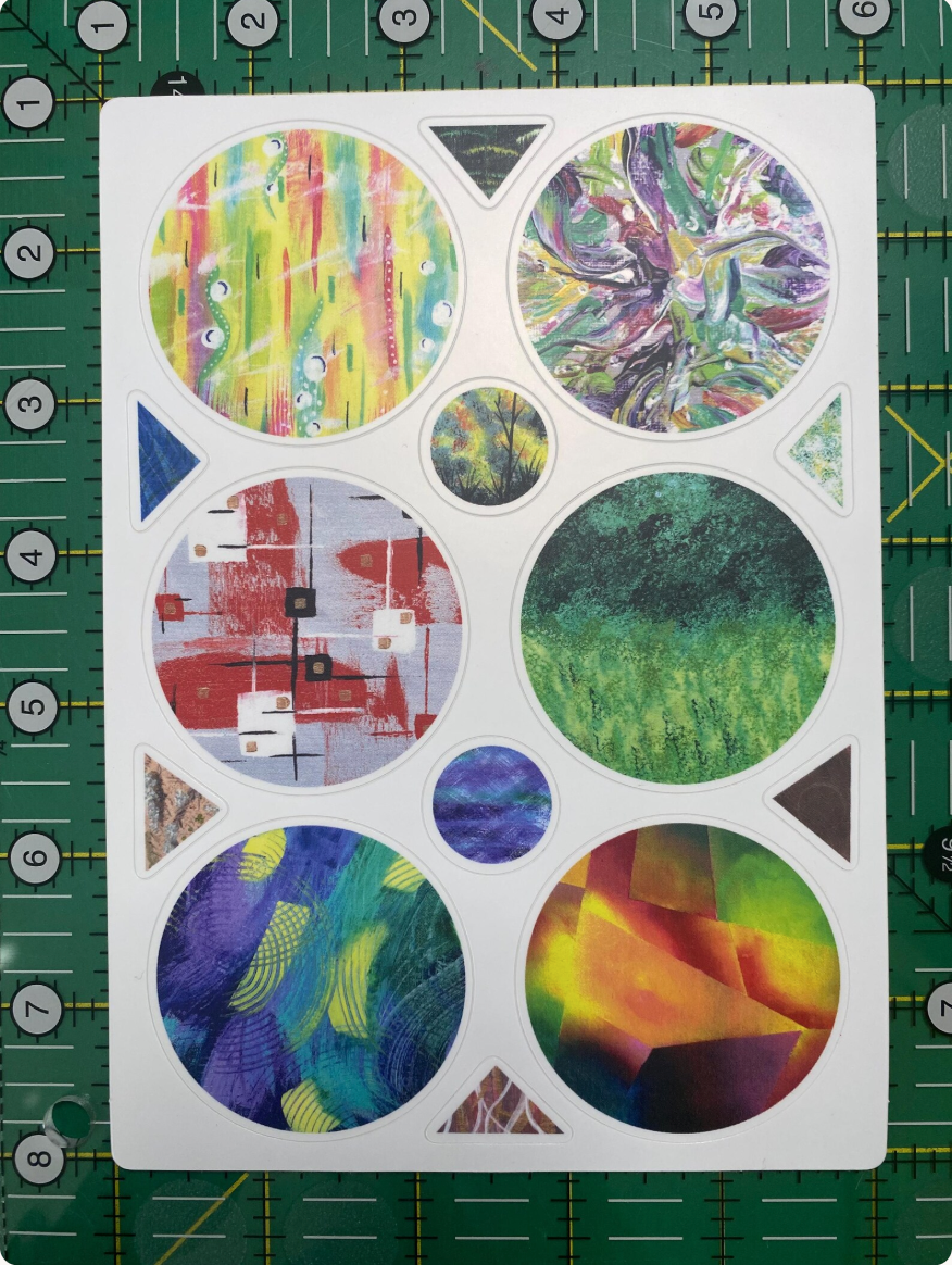 Abstract Art Stickers – Scrapbooking, Journal Ephemera