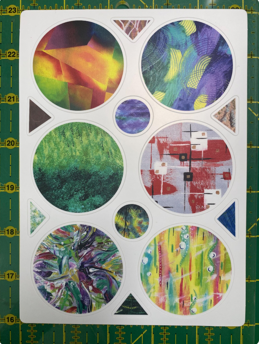 Abstract Art Stickers – Scrapbooking, Journal Ephemera