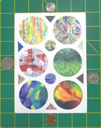 Abstract Art Stickers – Scrapbooking, Journal Ephemera