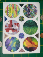 Abstract Art Stickers – Scrapbooking, Journal Ephemera