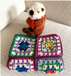 Crochet Doll Blanket and Stuffed Animal Bedding, 18 Inch Doll Crib Blanket, Handmade Toy Cradle Accessories, Plushie Teddy Bear Lovey