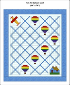 Hot Air Balloon Quilt Quilt Pattern - Digital Download PDF