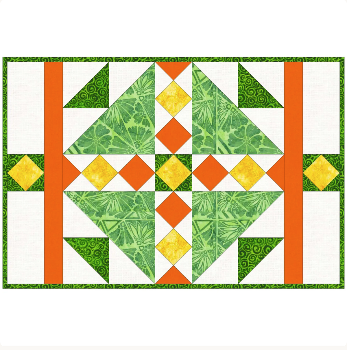 Birds Nest Placemat Quilt Pattern - PDF Digital Download - Modern Table Runner & Placemats Sewing Pattern - Scrappy Stash Buster