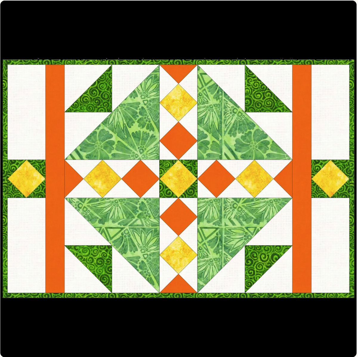 Birds Nest Placemat Quilt Pattern - PDF Digital Download - Modern Table Runner & Placemats Sewing Pattern - Scrappy Stash Buster