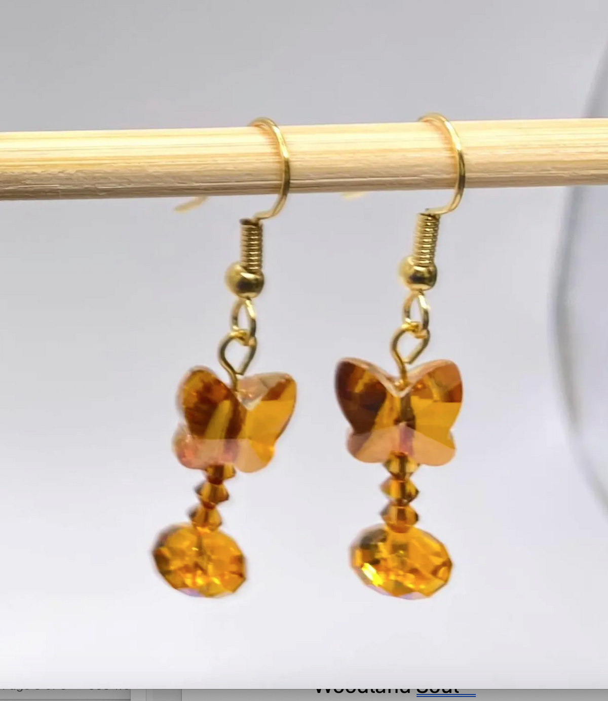 Autumn Swarovski® Crystal Butterfly Earrings