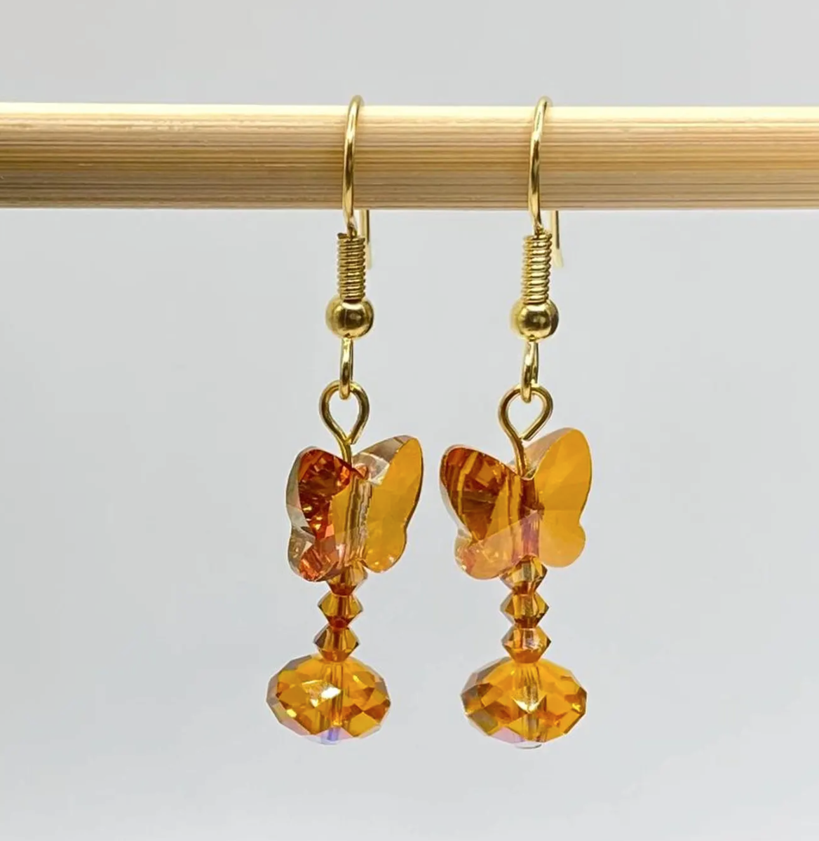 Autumn Swarovski® Crystal Butterfly Earrings