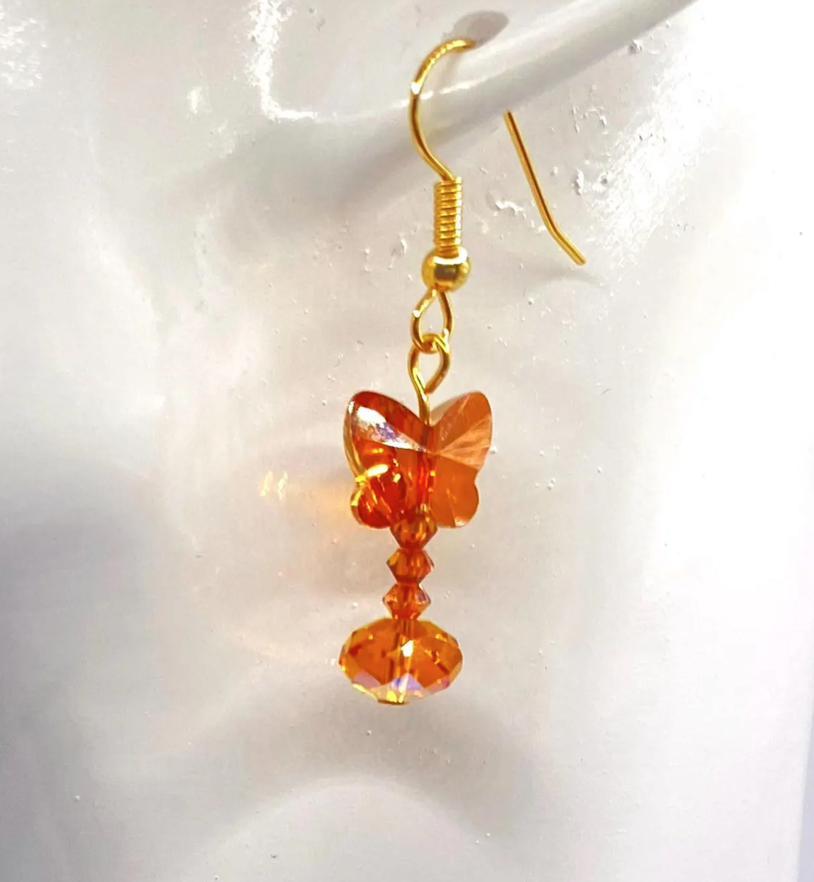 Autumn Swarovski® Crystal Butterfly Earrings