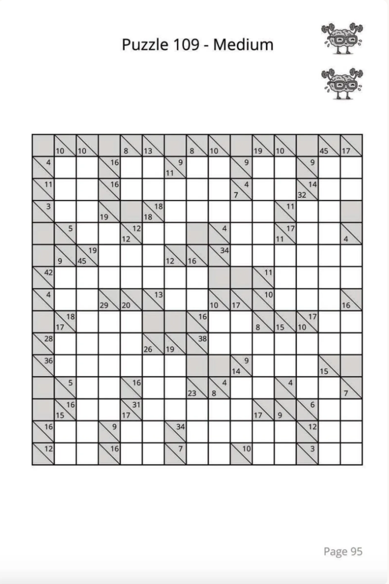 Elusive Kakuro Puzzle Book: 150 Puzzles, Easy to Hard