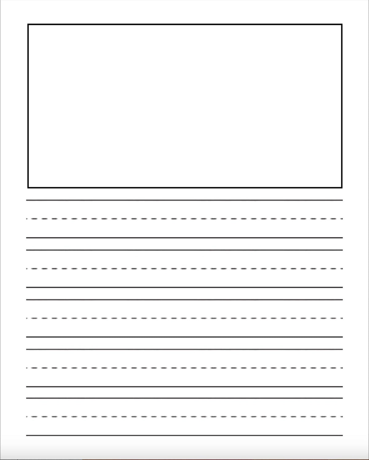 Primary Composition Notebook: Girl Watching Turtle
