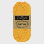 Yellow Gold Scheepjes Catona Cotton Yarn 10g - 208