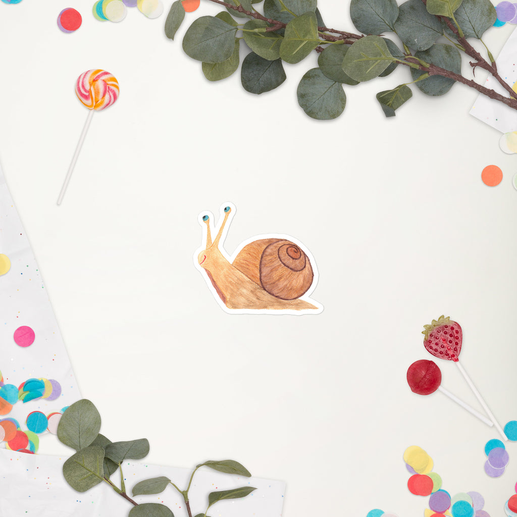 Comical Snail Bubble-free Vinyl Sticker