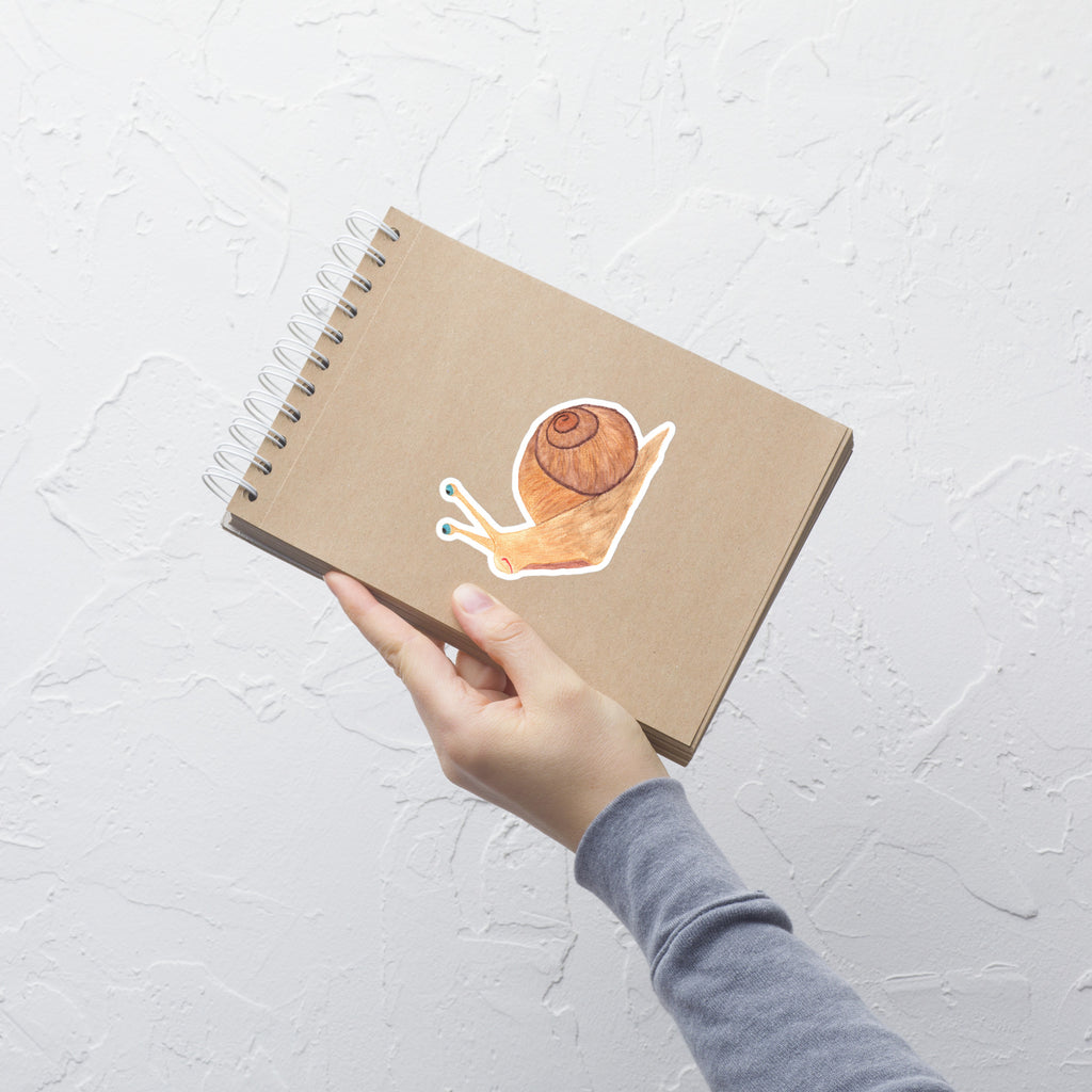 Comical Snail Bubble-free Vinyl Sticker