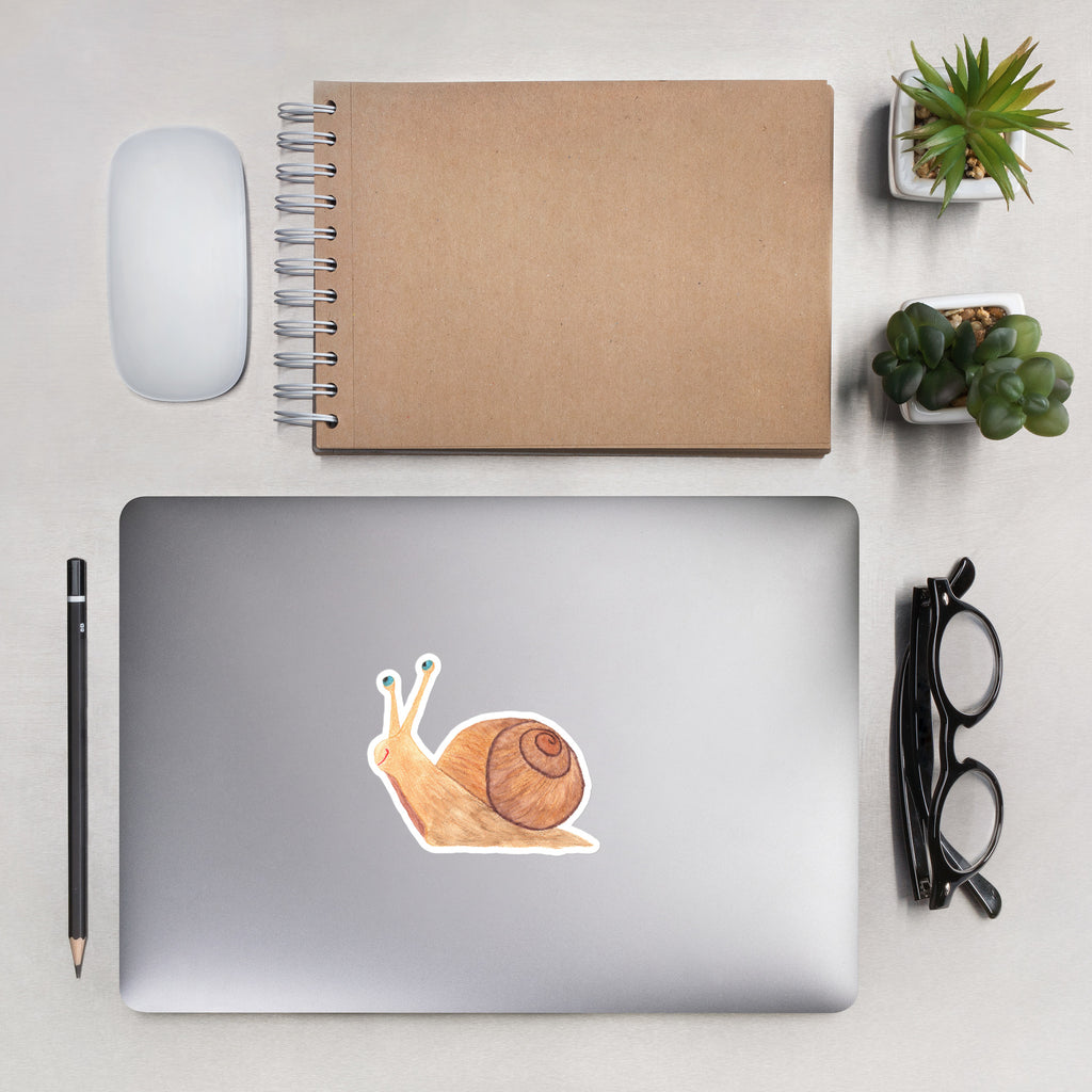 Comical Snail Bubble-free Vinyl Sticker