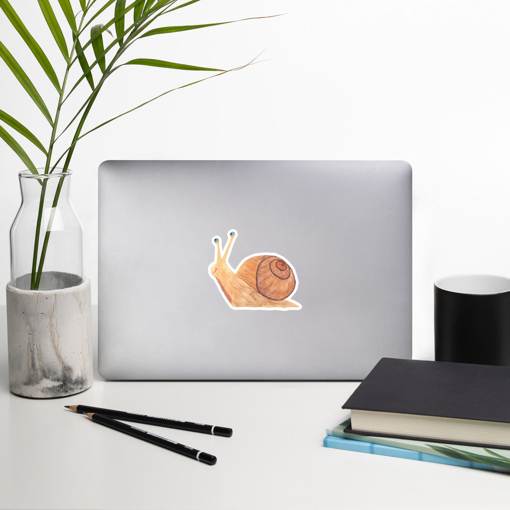 Comical Snail Bubble-free Vinyl Sticker