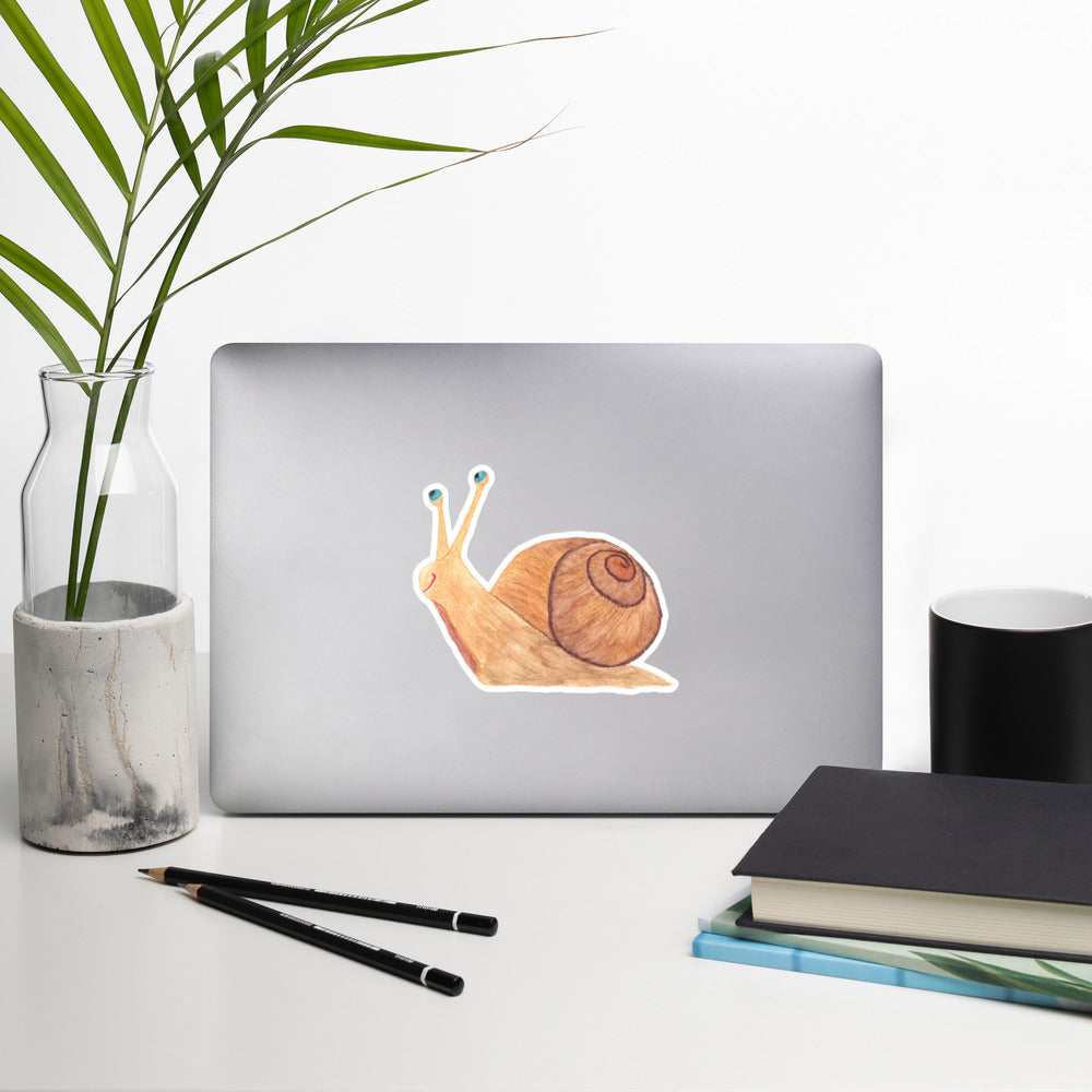 Comical Snail Bubble-free Vinyl Sticker
