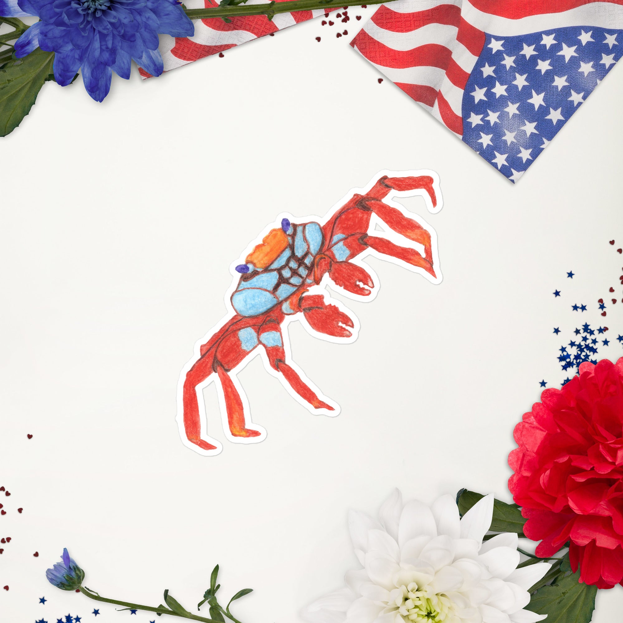 Galapagos Sally Lightfoot Crab Bubble-free sticker