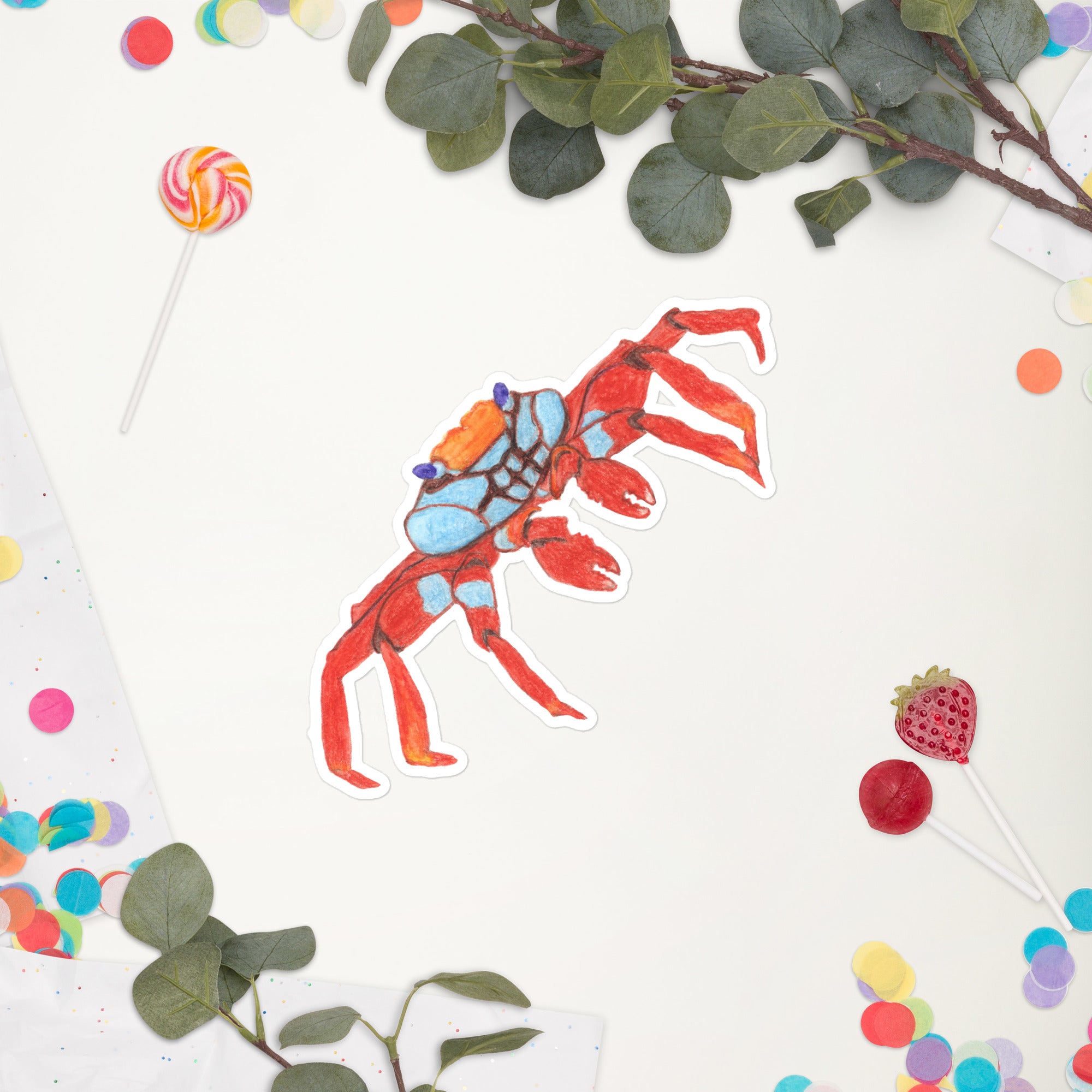 Galapagos Sally Lightfoot Crab Bubble-free sticker