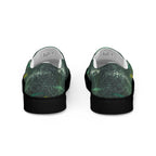 Amazonia Men’s Slip-on Canvas Shoes - Green Top - Choice of White or Black Soles