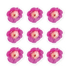 nine pink peony vinyl stickers