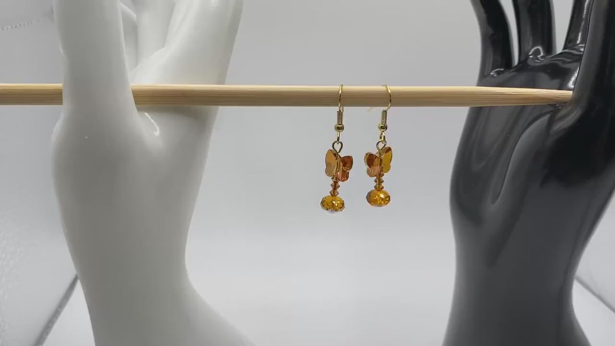 Autumn Swarovski® Crystal Butterfly Earrings