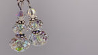 sterling silver clear swarovski crystal earrings