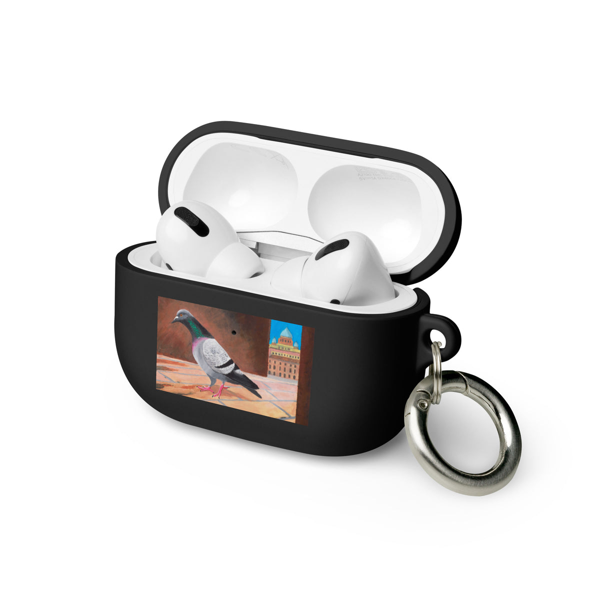 Roman Pigeon AirPods® Case: Impact-Absorbing TPU Cover