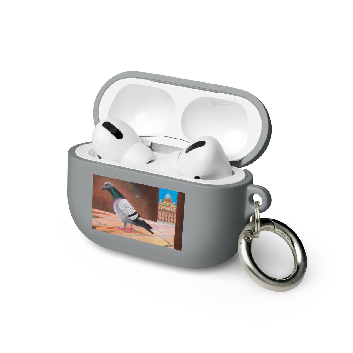 Roman Pigeon AirPods® Case: Impact-Absorbing TPU Cover