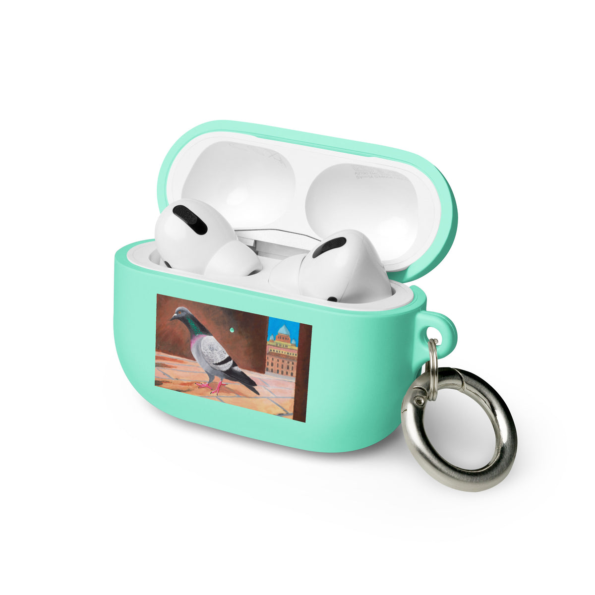 Roman Pigeon AirPods® Case: Impact-Absorbing TPU Cover