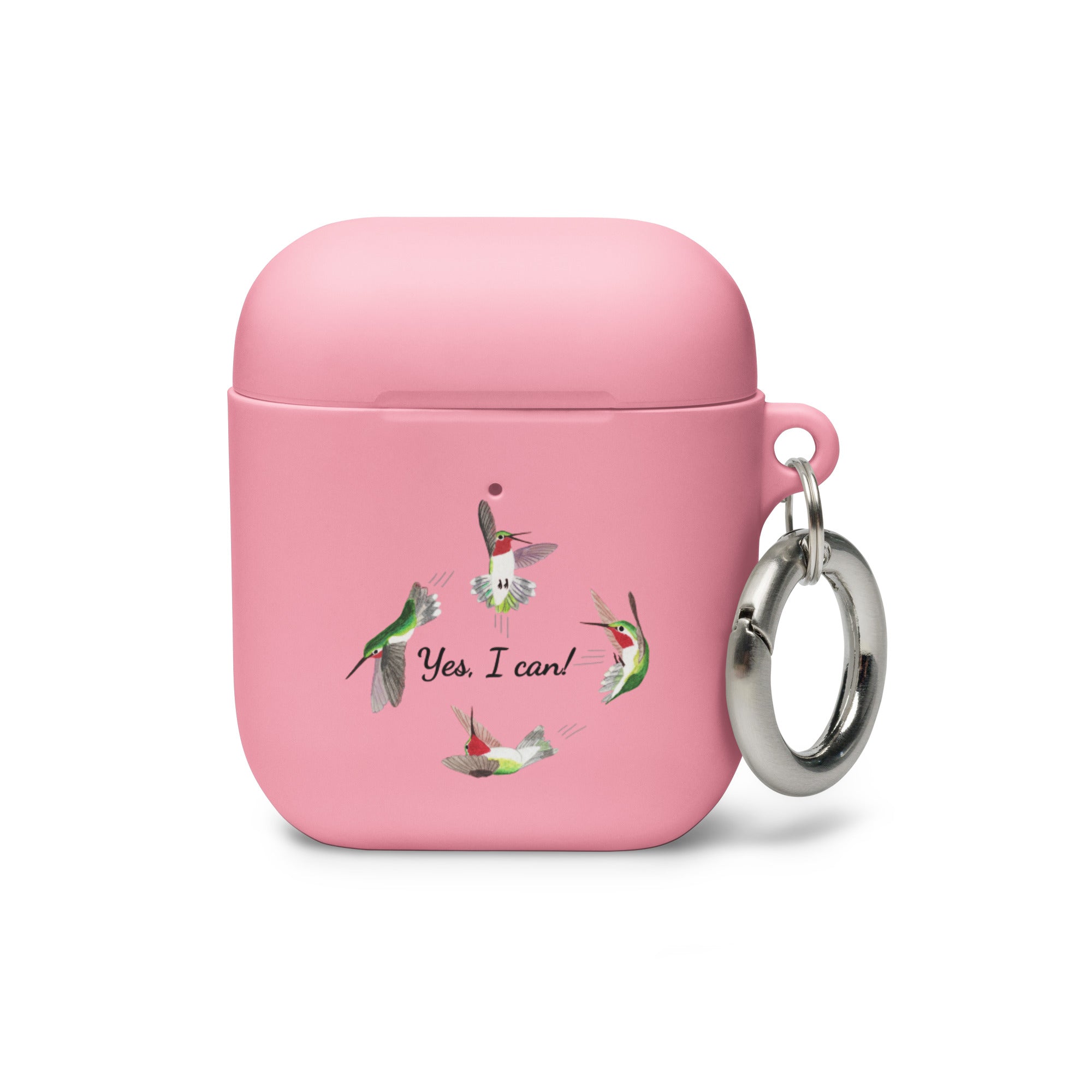Yes I Can Inspirational Hummingbirds Rubber Case for AirPods®