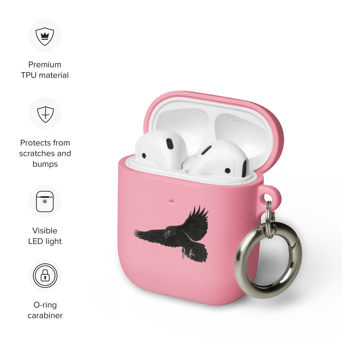 Raven Rubber Case for AirPods®