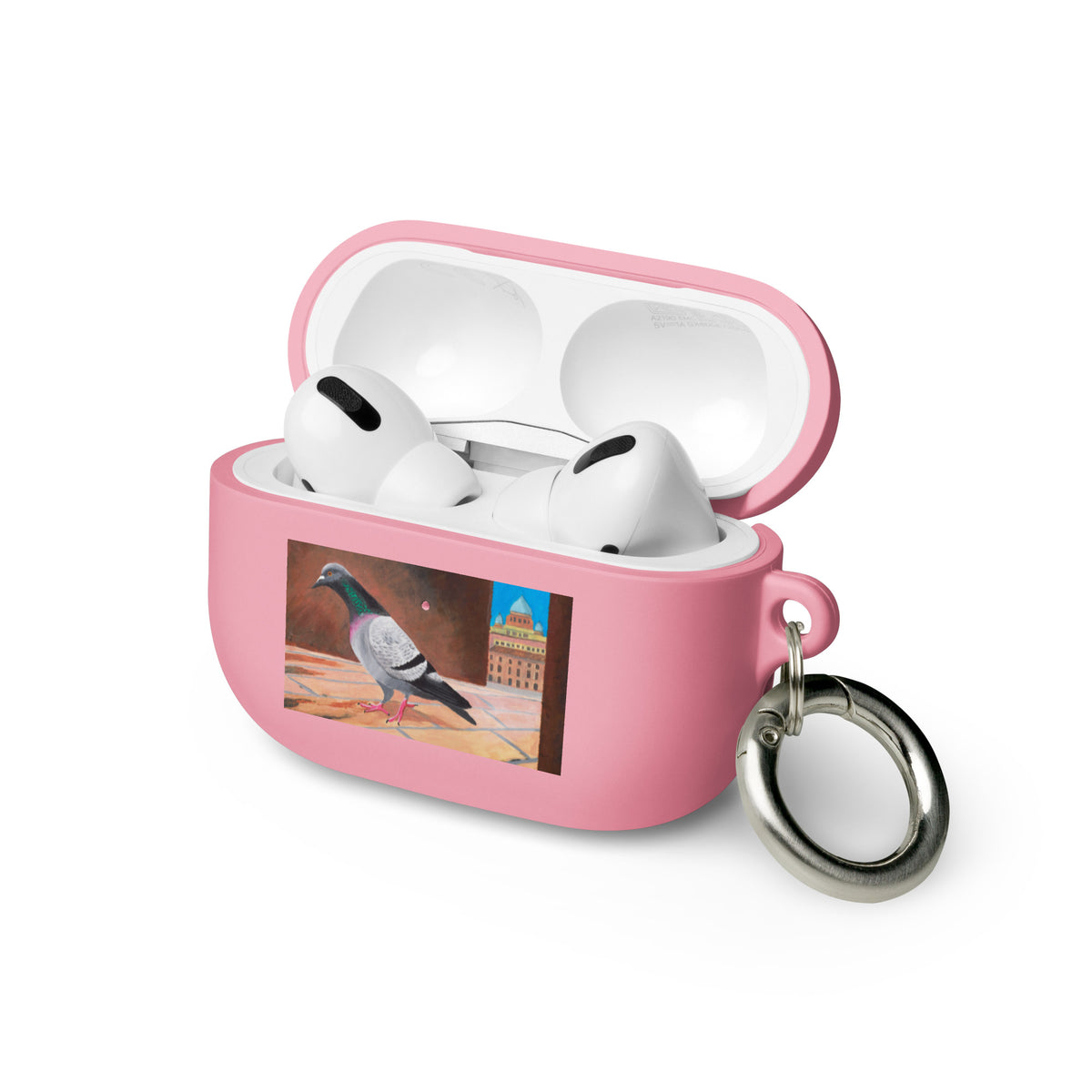 Roman Pigeon AirPods® Case: Impact-Absorbing TPU Cover