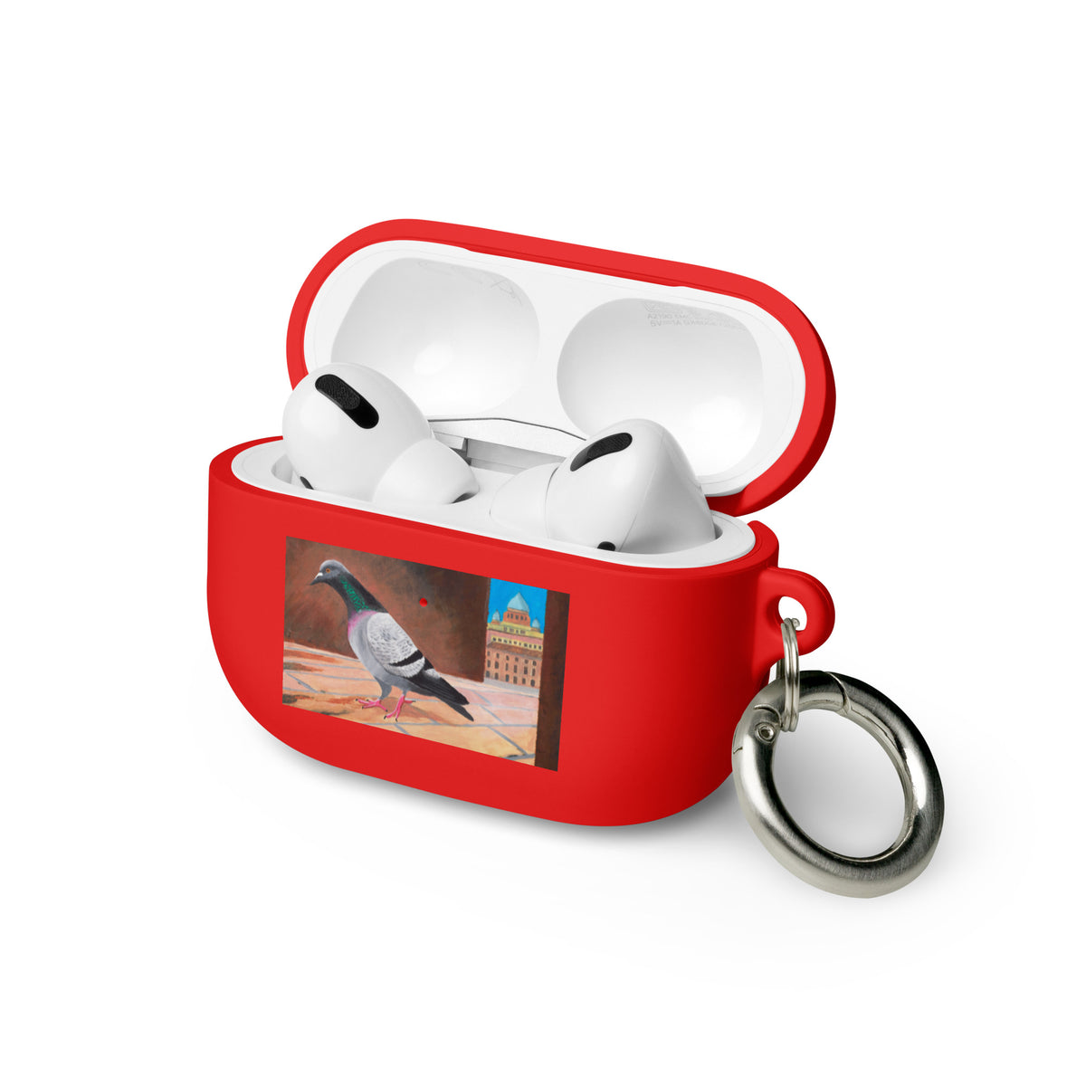 Roman Pigeon AirPods® Case: Impact-Absorbing TPU Cover