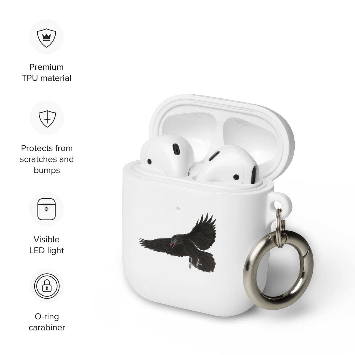 Raven Rubber Case for AirPods®