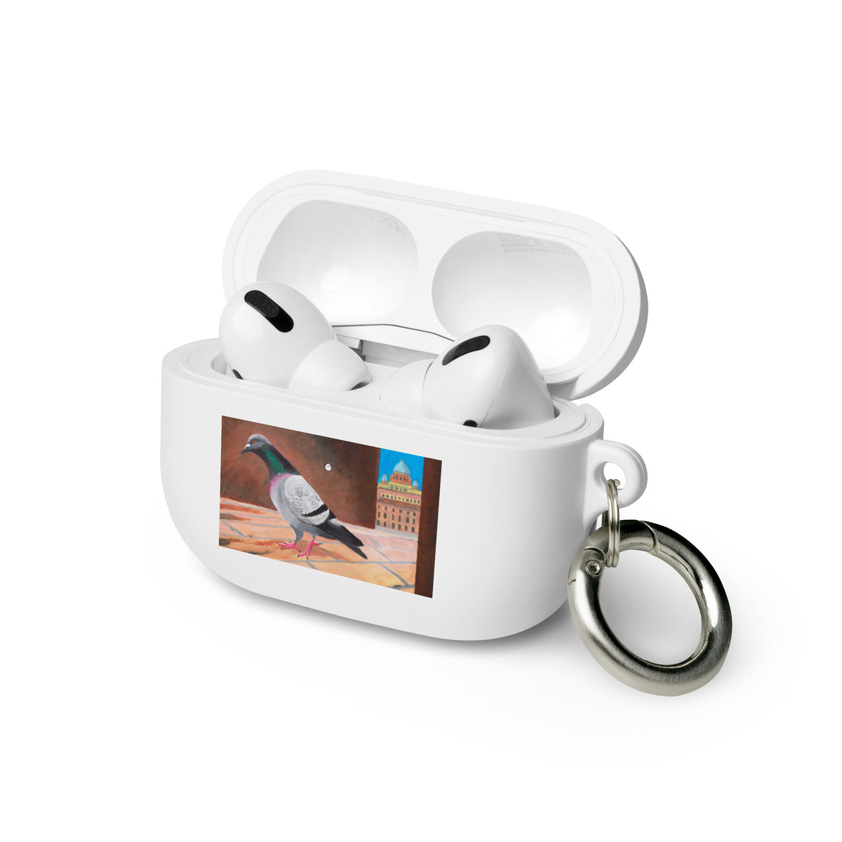 Roman Pigeon AirPods® Case: Impact-Absorbing TPU Cover