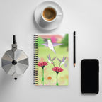Hummingbirds Sipping Nectar Spiral Notebook